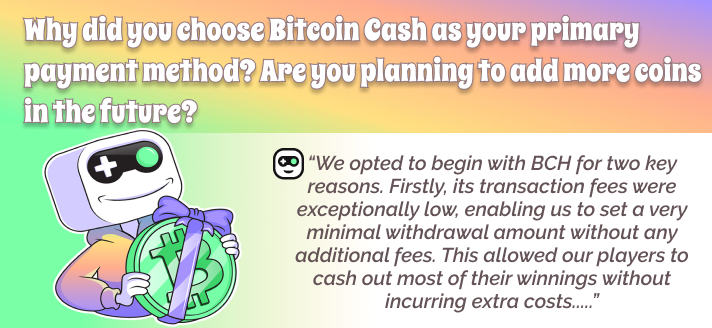 Bitcoin Cash at BCH.Games Casino