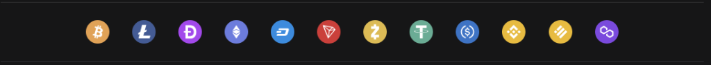 Some of the most popular payment methods available at Crypto Casinos