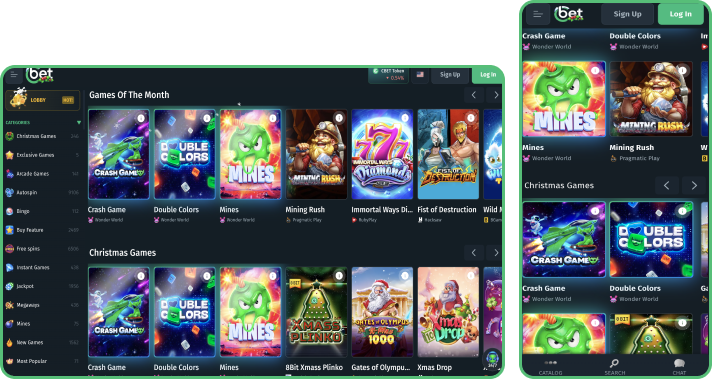 Games selection at cBet Casino