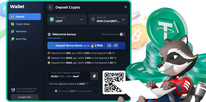 Deposit USDT From Casinos