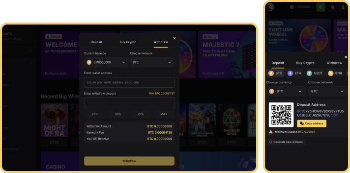 Fortune Jack Casino Deposit Methods