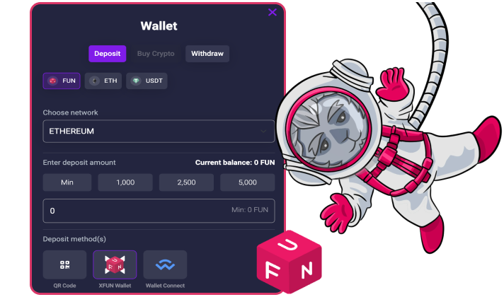 Deposit for Fun token at Dplay Casino