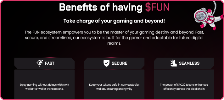 Benefits of using FUN Token
