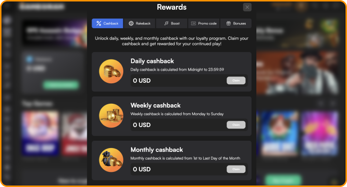Gamegram Casino Cashback