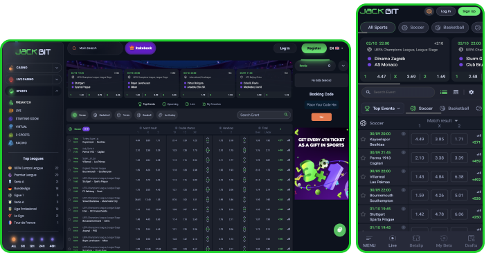 Jackbit Casino Sports Betting Section