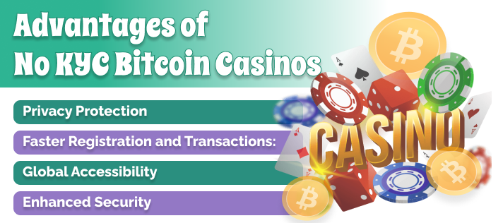 The Advantages of No KYC Bitcoin Casinos