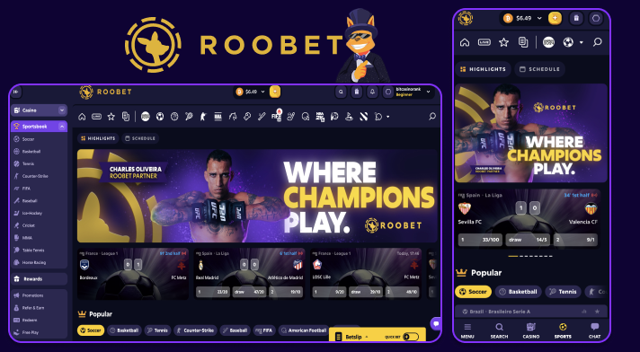 Roobet Casino Sports Betting Section