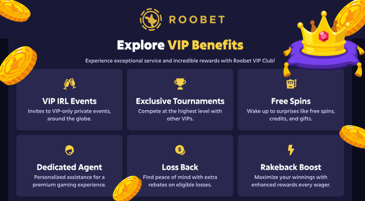 Rewards with Roobet VIP Club