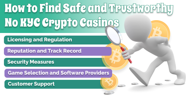 How to Find Safe and Trustworthy No KYC Crypto Casinos