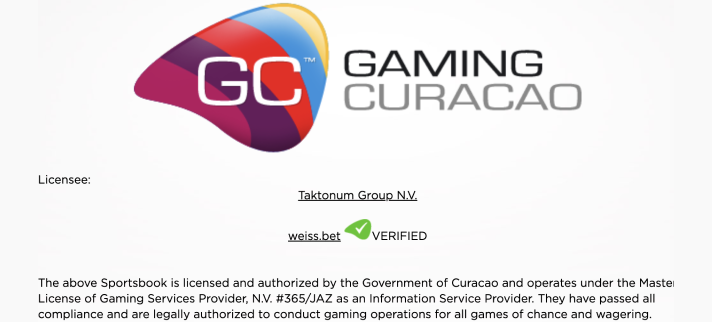 Casino eGaming Curacao License Validation