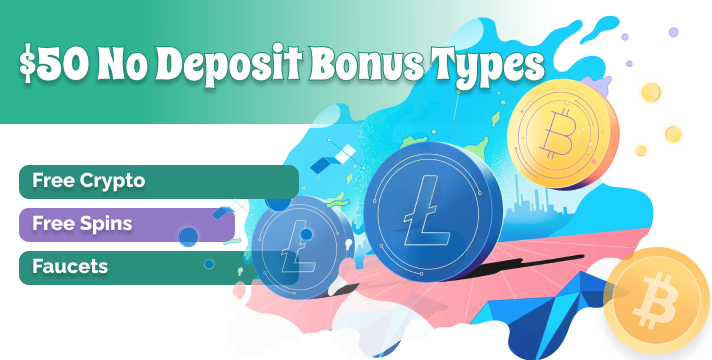 Types of $50 no deposit bonuses