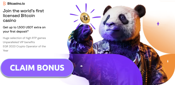Welcome bonus at bitcasino.io casino