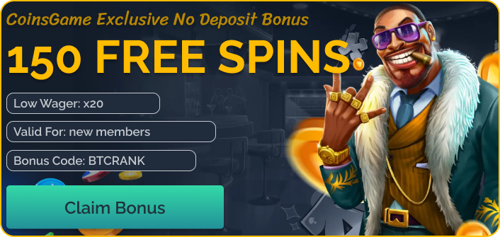 Coins Game Casino No Deposit Bonus 150 Free Spins
