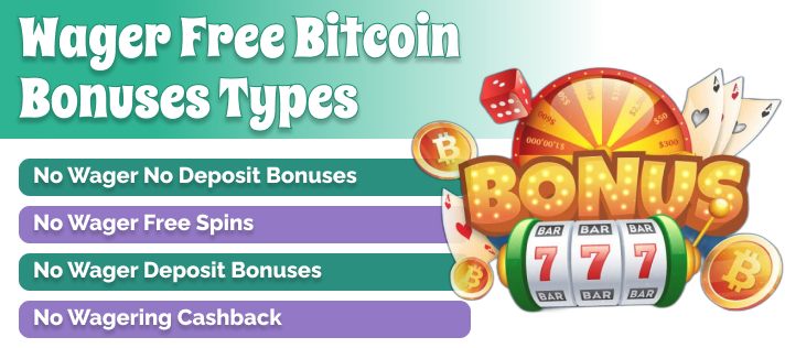 Types of no wager bonuses in crypto casinos