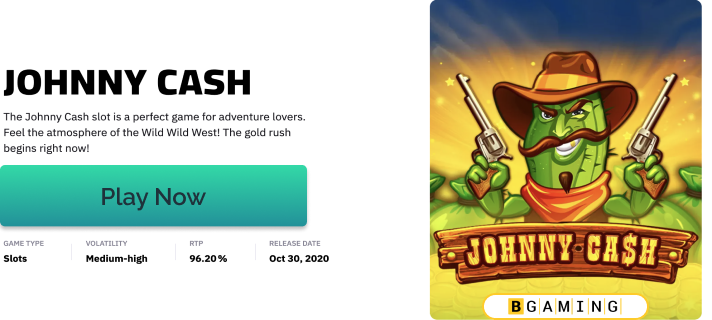 Johnny Cash slot by BGaming