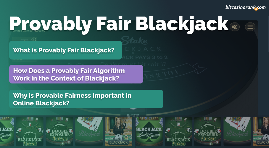 Provably Fair Blackjack in Online Casino