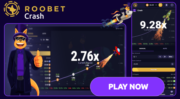 Original Crash Game at Roobet Casino