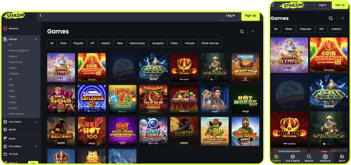 Slots selection at Strazino Casino