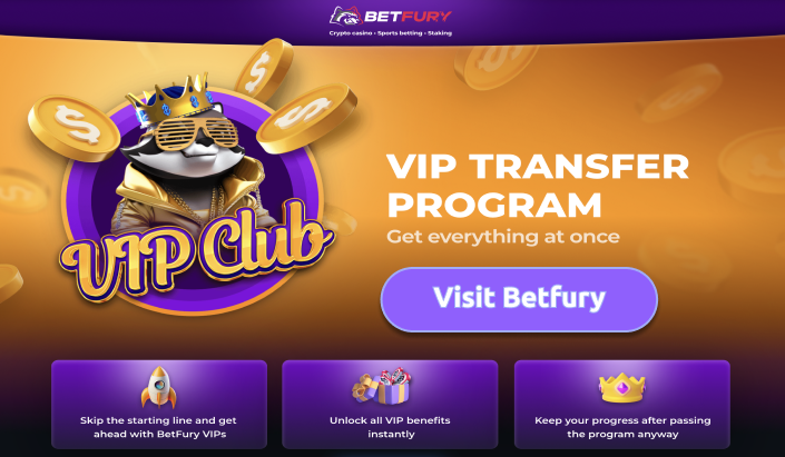 Vip Transfer Program at Betfury Casino
